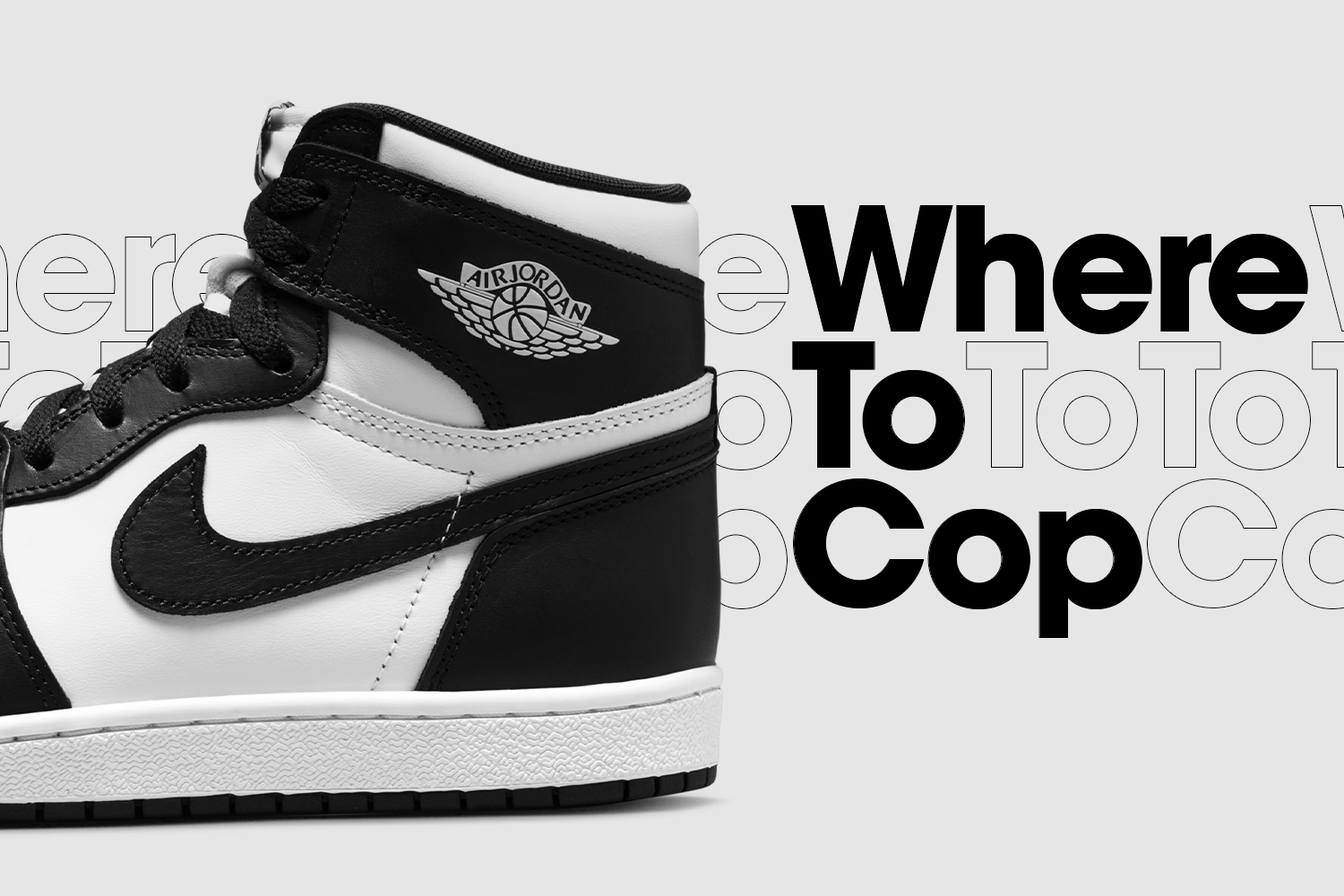 Where to Cop: der Air Jordan 1 High '85 'Black White'