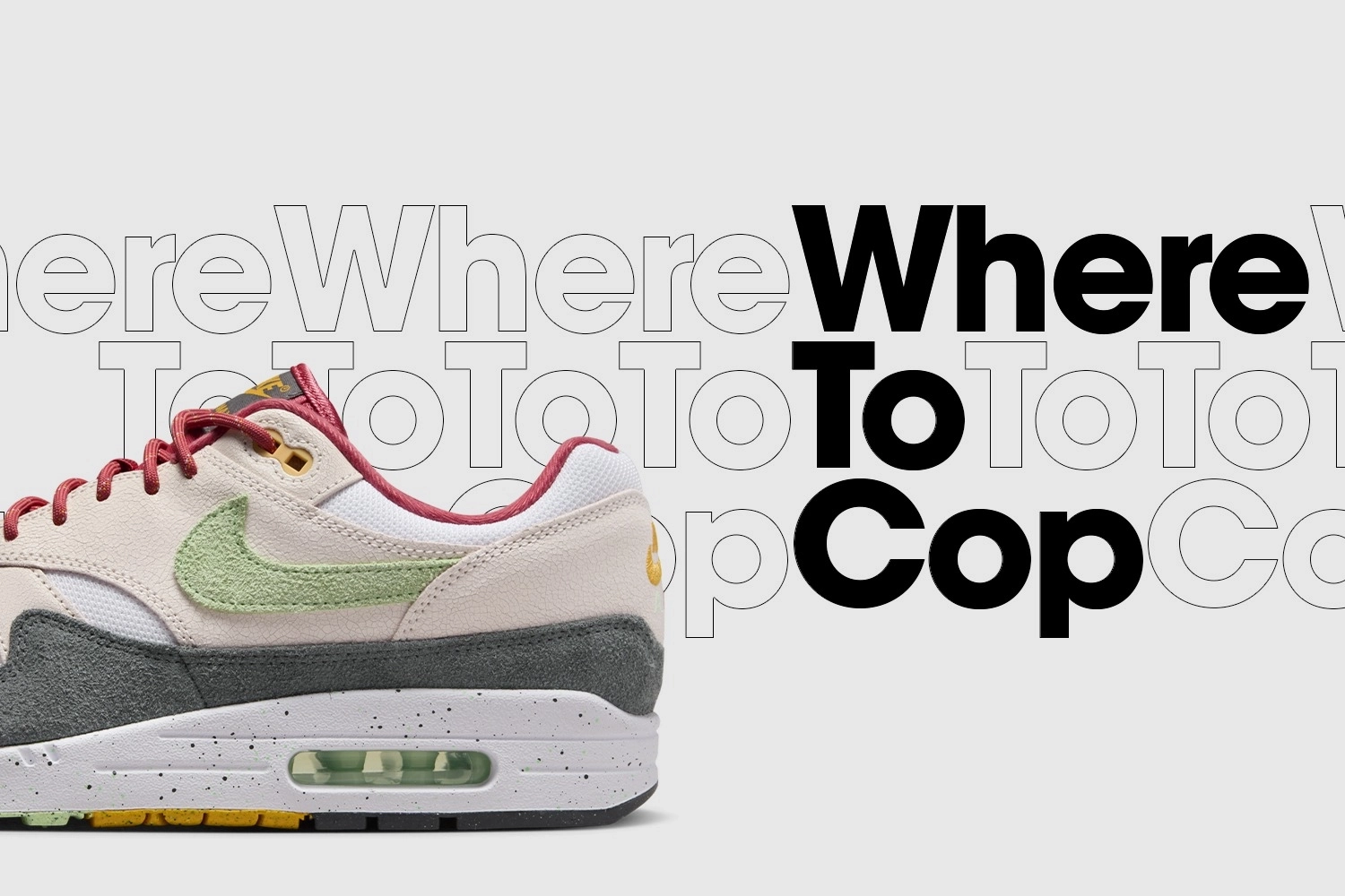 Where to cop: the Nike Air Max 1 'Cracked Multi-Color'