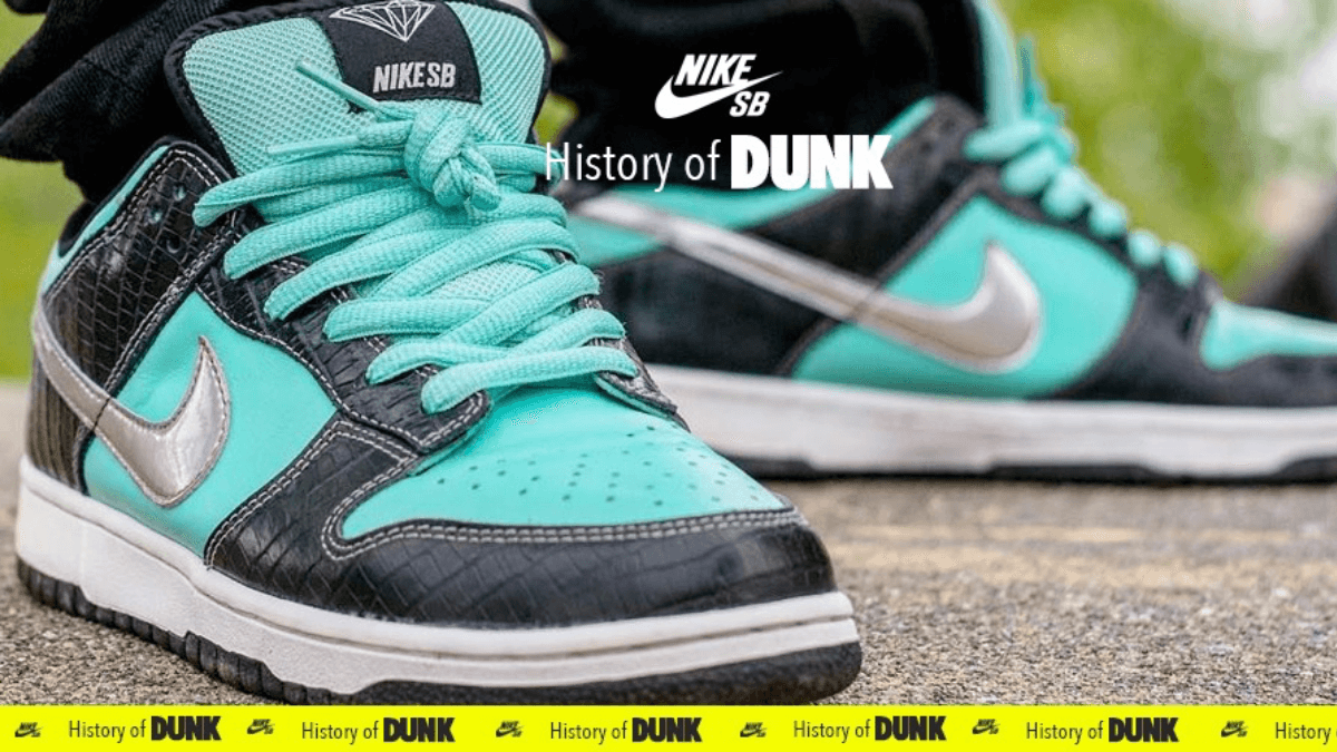 DUNK HISTORY - Nike Dunk SB Low Diamond Supply Co. 'Tiffany'