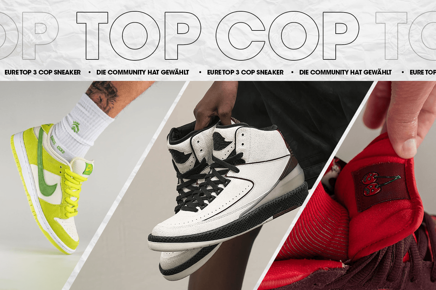 Die Community hat gewählt: Eure Top 3 Cop Sneaker Woche 22