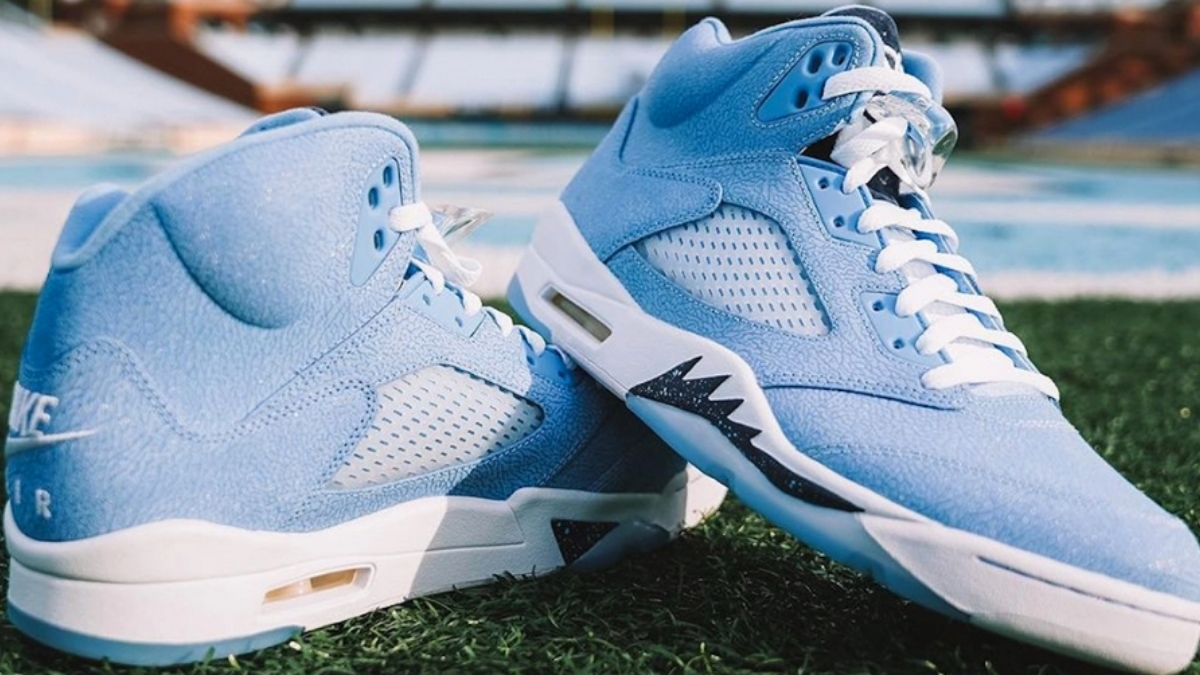 The UNC colorway comes to the Air Jordan 5