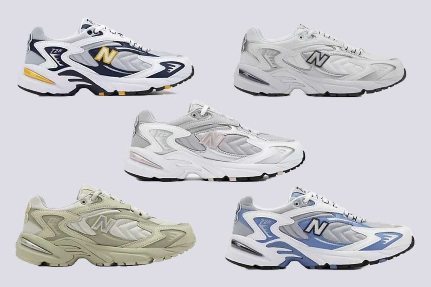 Shop the New Balance 725 in five different colorways