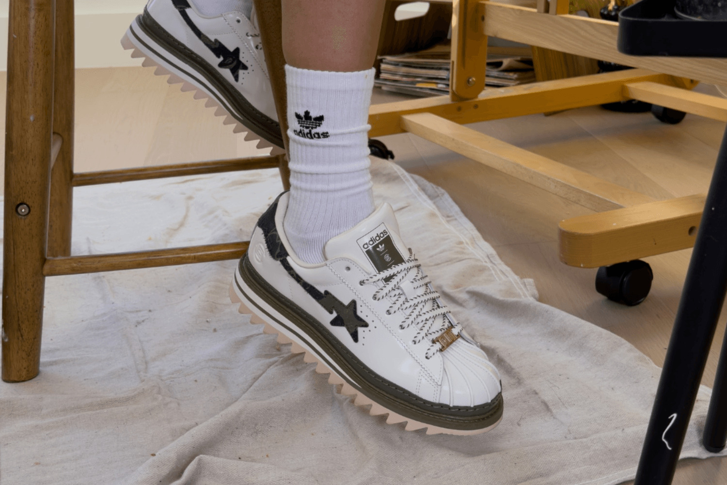 CLOT, BAPE, and adidas Join Forces for a Truly Unique Superstar