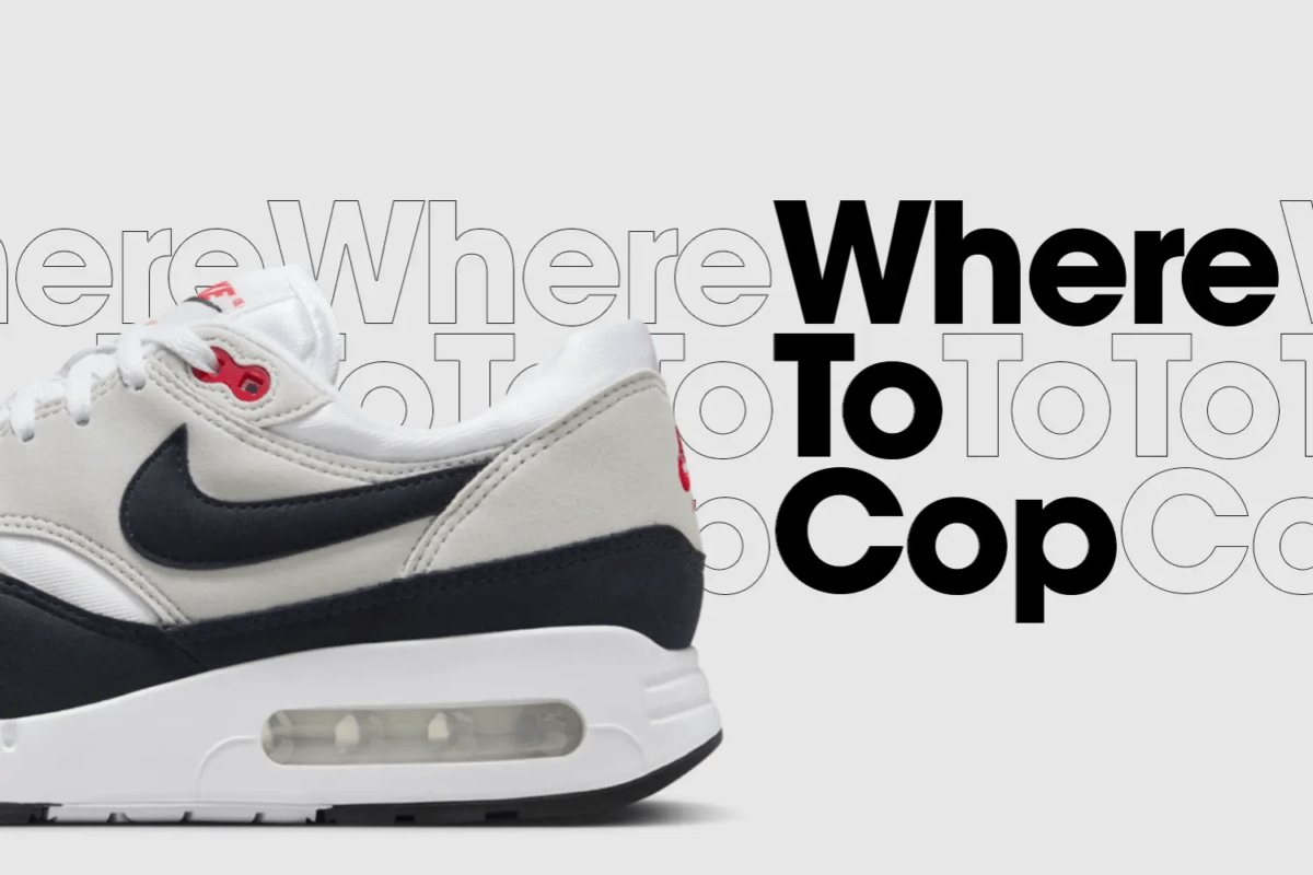 Where to cop: Nike Air Max 1 '86 OG 'Obsidian'