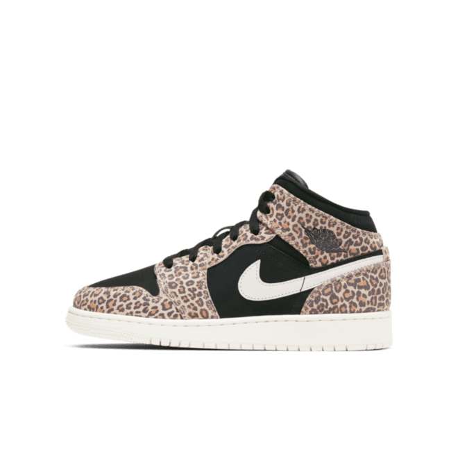 Air Jordan 1 Mid SE GS 'Leopard' BQ6931-021