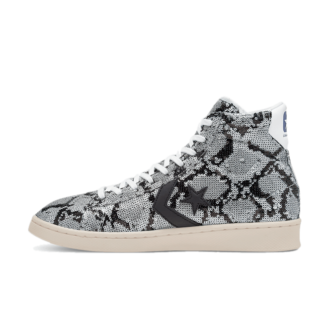 Converse Pro Leather Sequin 'Black/White' 165752C
