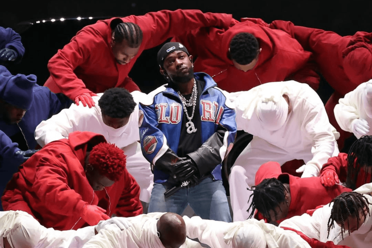 Kendrick Lamar's iconische Halftime Super Bowl outfit