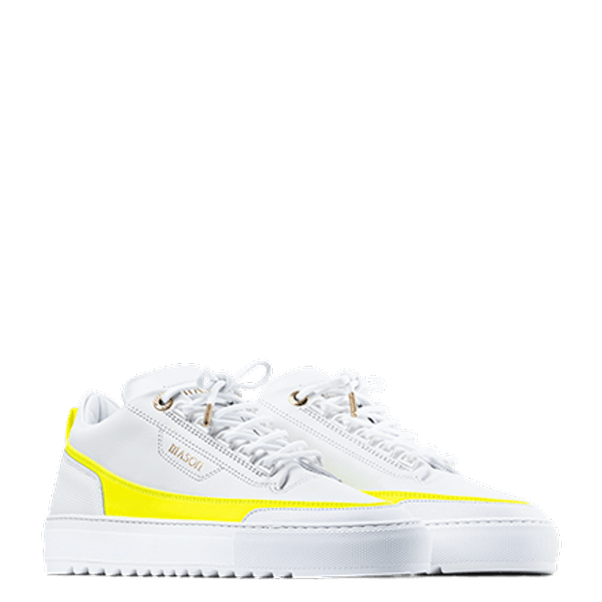 Mason Garments Firenze Leather White / Yellow SS20-14F