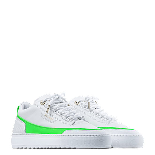 Mason Garments Firenze Leather White / Green SS20-14A