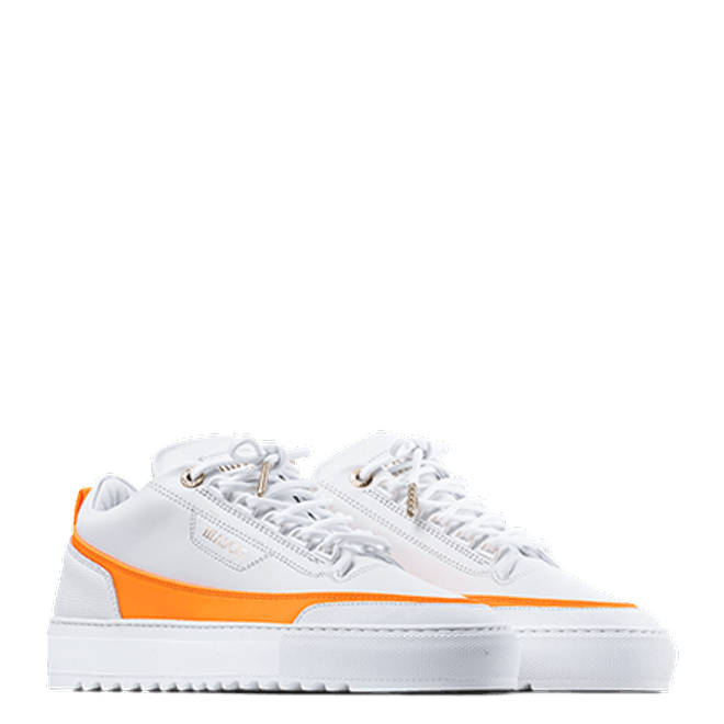 Mason Garments Firenze Leather White / Orange SS20-14D