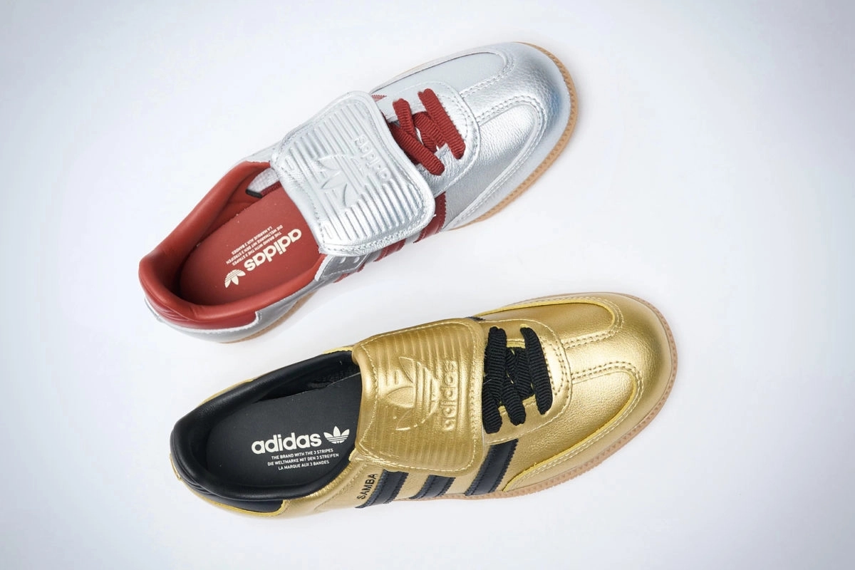 The adidas Samba LT 'Metallic' pack embraces the Y2K aesthetic