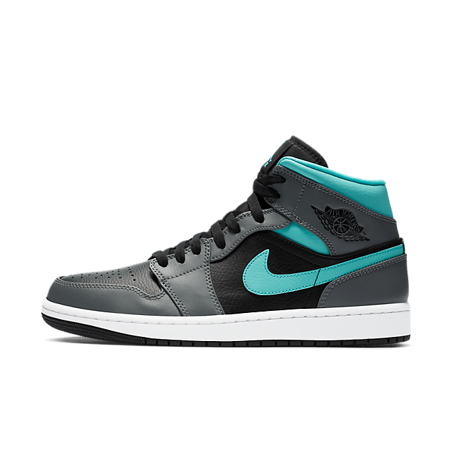Jordan 1 Mid Grey Aqua 554724-063