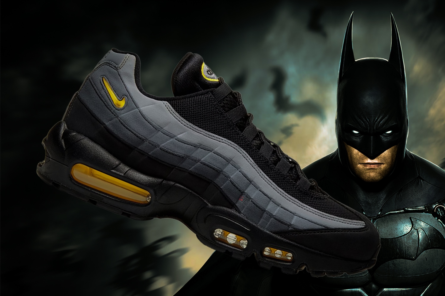 Out now: the Nike Air Max 95 'Batman'