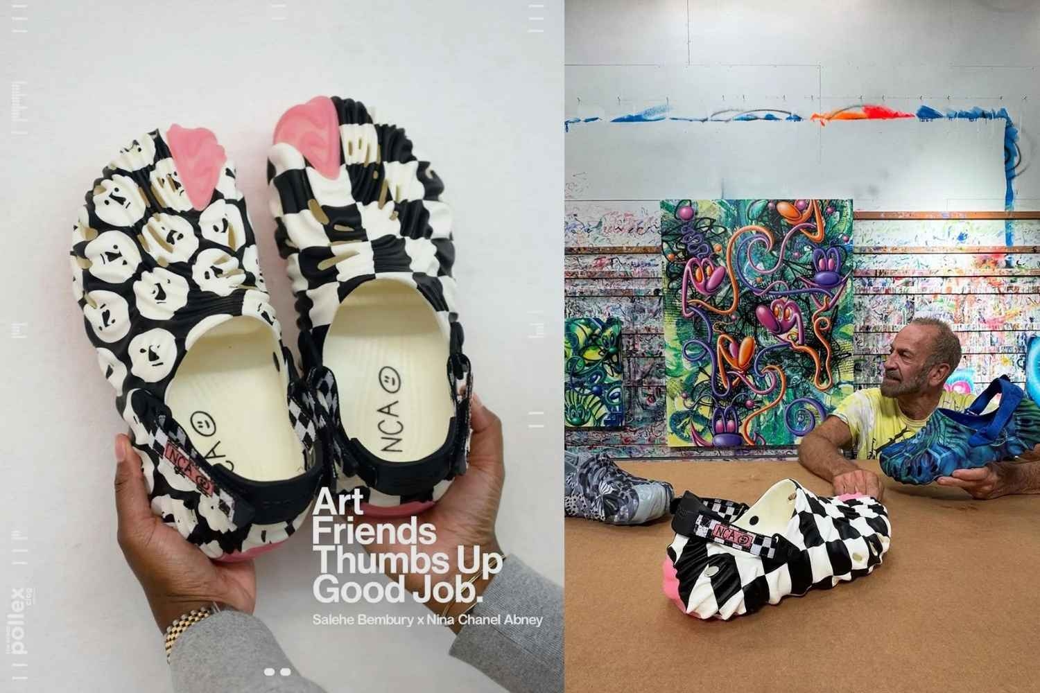 Nina Chanel Abney releases unique Crocs Pollex Clog together with Salehe Bembury