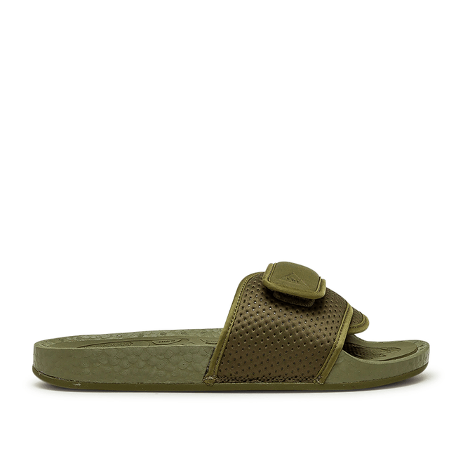 adidas Originals x PHARRELL WILLIAMS BOOST SLIDE "OLIVE CARGO" FY6141