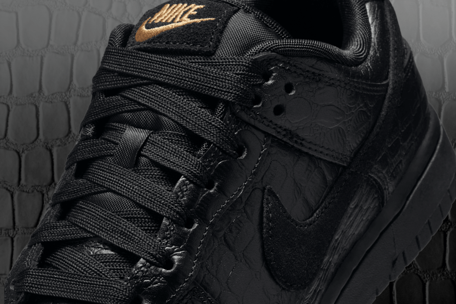 The Nike Dunk Low 'Black Croc Skin' Is Pure Luxury