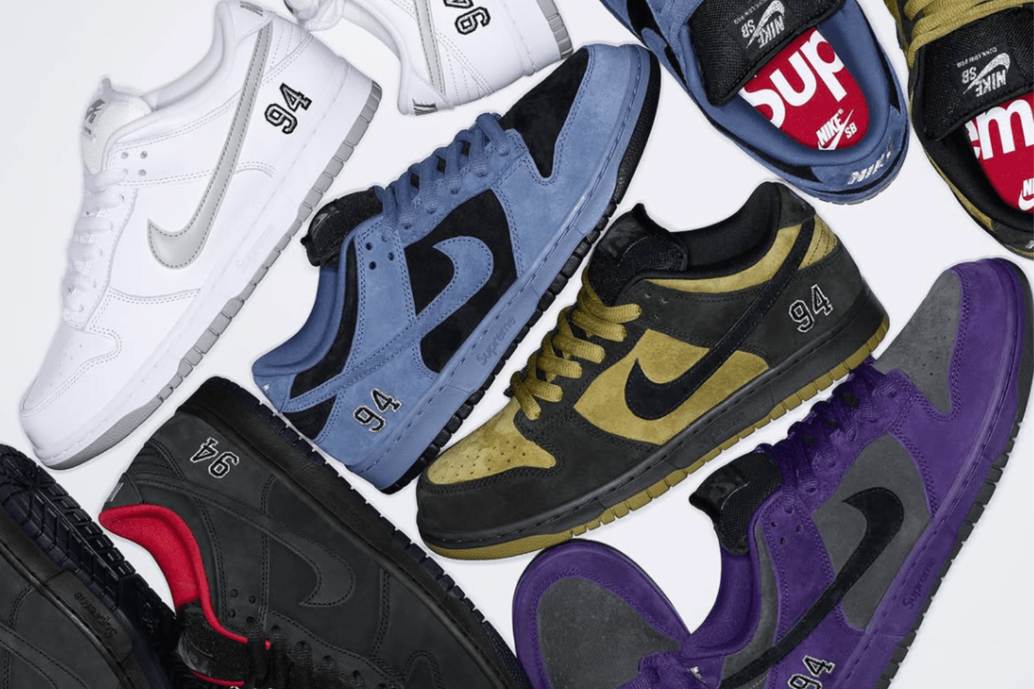 Nike SB Dunk Low Pro SB Supremeコラボ The Supreme x Nike SB Dunk Low Pack Is Finally Here