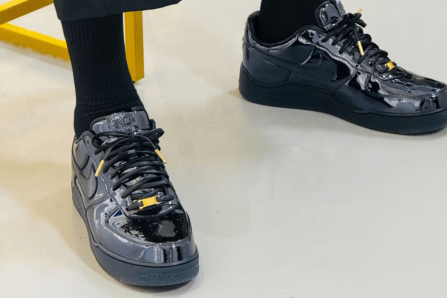 LeBron James Spotted in the Unreleased Nike Air Force 1 Low 'Navy