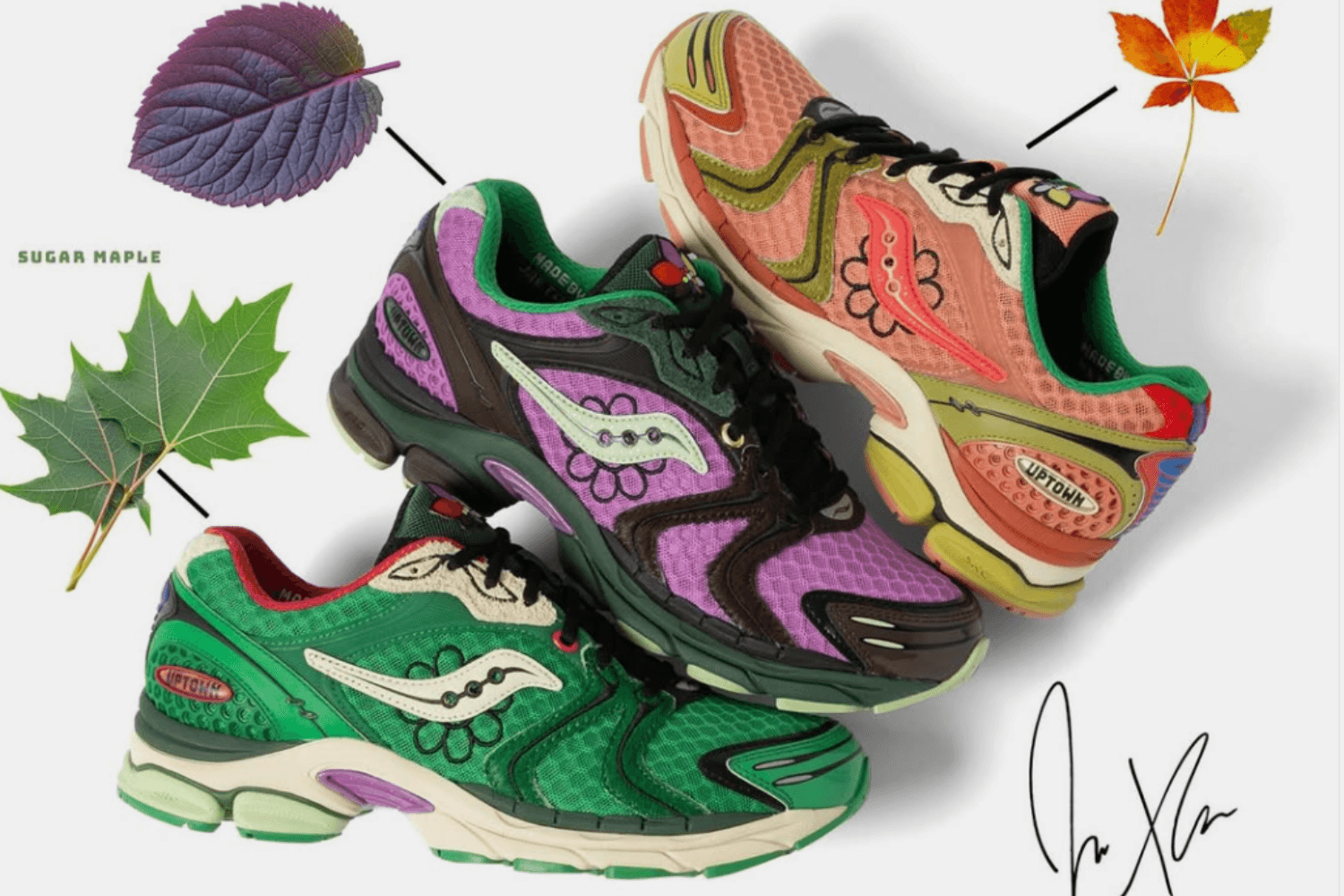 The Jae Tips x Saucony Progrid Triumph 4 'Flowers Grow Uptown' Pack Is Here