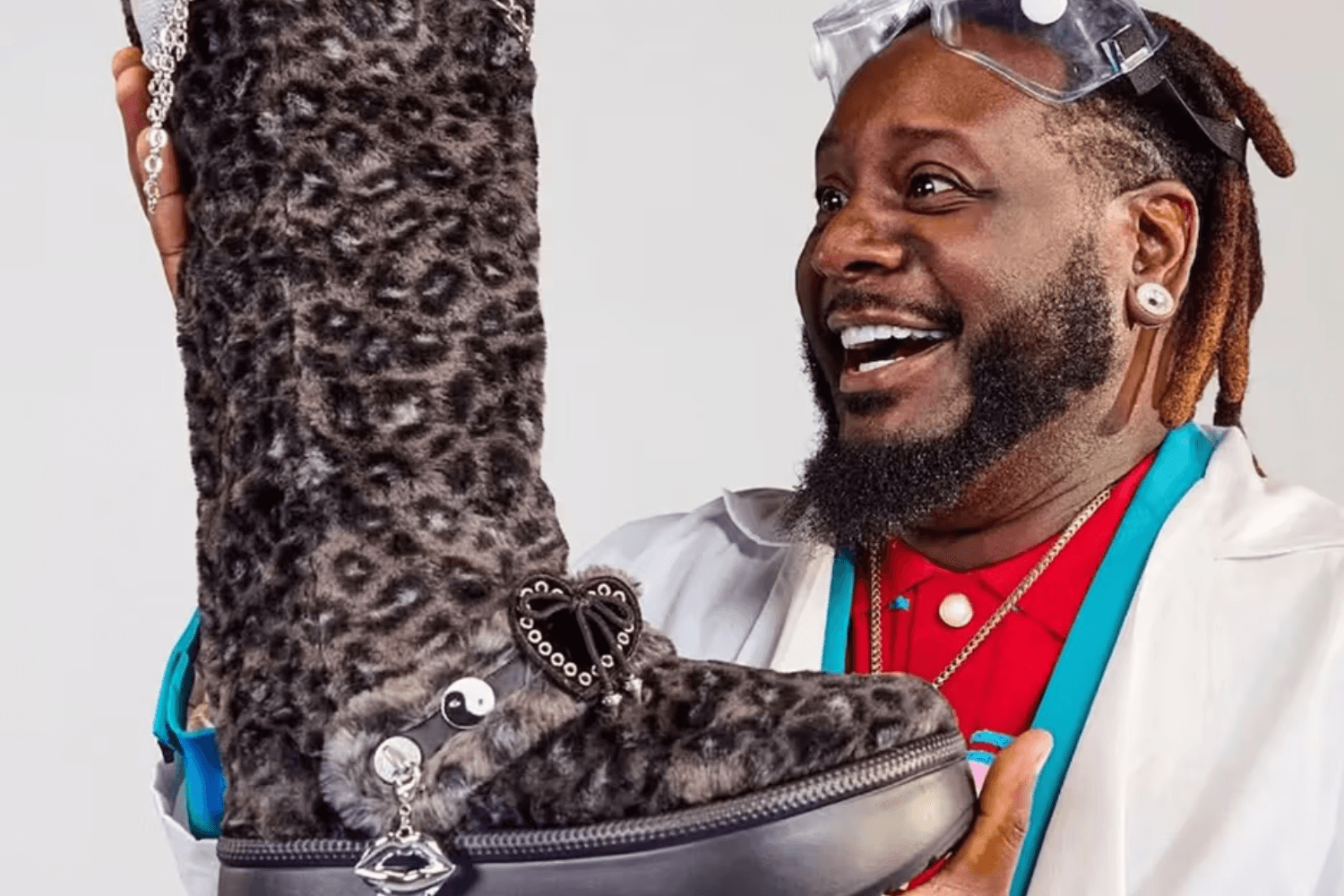T-Pain unveils the Crocs Classic Unfurgettable Leopard Knee High