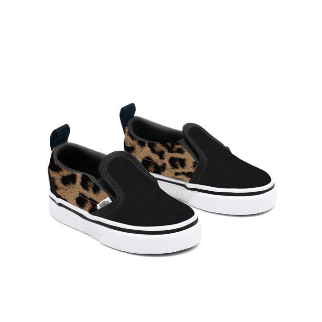 VANS Gepersonaliseerde Toddler Black Leopard Slip-on VN0A3CST076