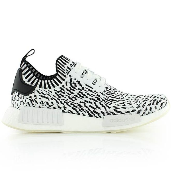 adidas NMD R1 Primeknit Zebra White BZ0219