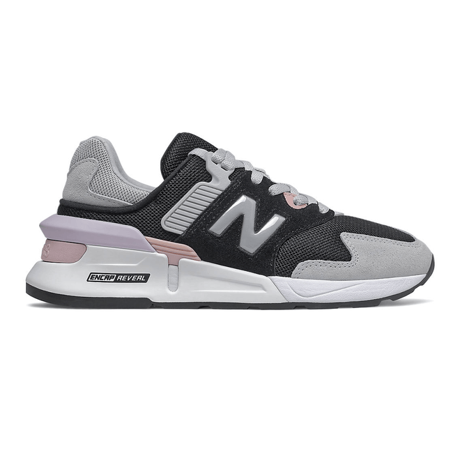 New Balance 997 Sport - Black with Light Aluminum & Space Pink WS997JKQ