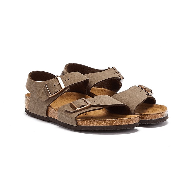 Birkenstock New York Birko-Flor Kids Mocha Sandals 87783