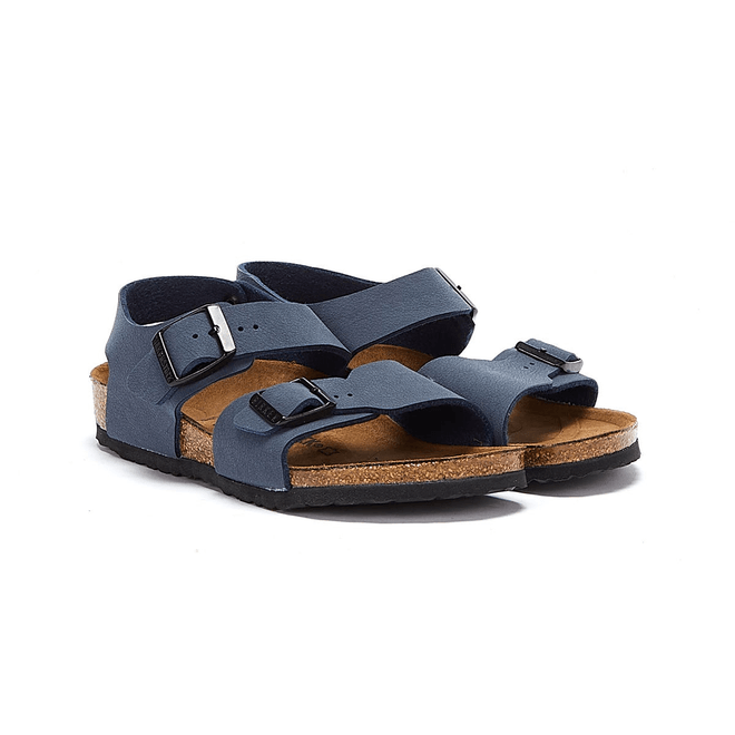 Birkenstock New York Birko-Flor Kids Navy Sandals 087773