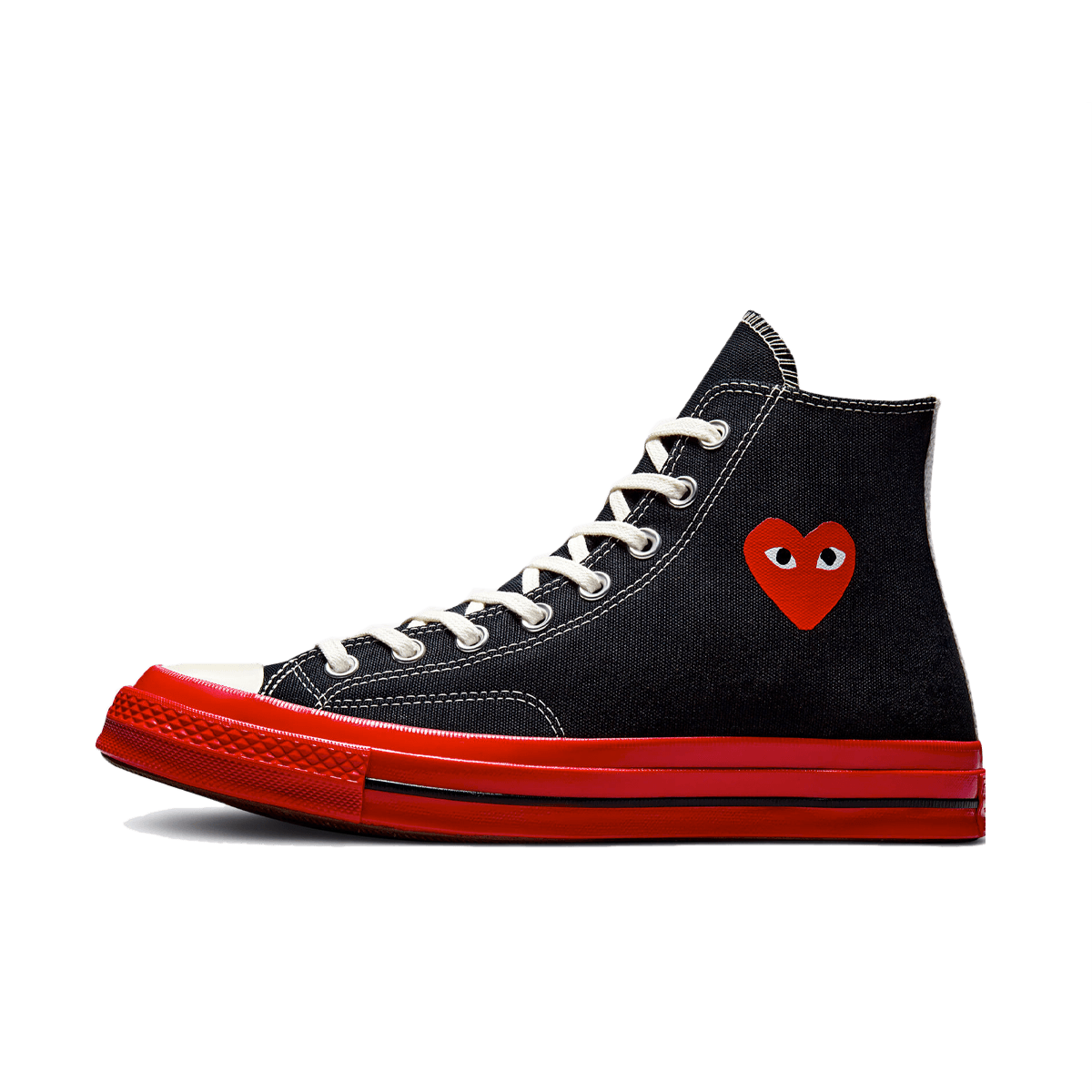 Comme des Garçons x Converse Chuck 70 Hi 'Black' - Red Sole A01793C