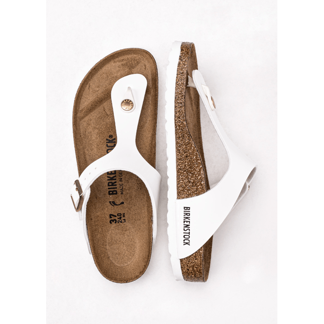 Damen Pantoletten Weiß Birkenstock Gizeh BF 1005300