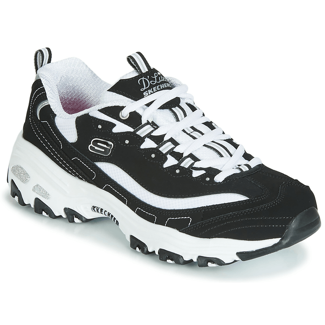 Skechers D'LITES BIGGEST FAN women's Shoes (Trainers) in Black 11930-BKW