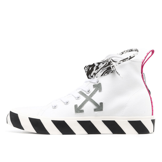 Off-White Off-White Vulc Mid Top Sneaker White Grey Pink OMIA119R21FAB0010109