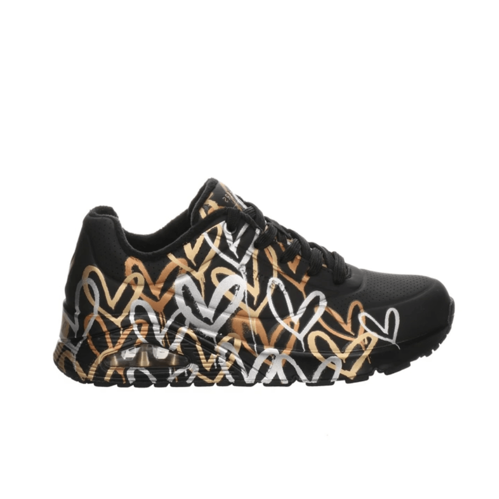 Skechers Uno Metallic Love 155523BKGD
