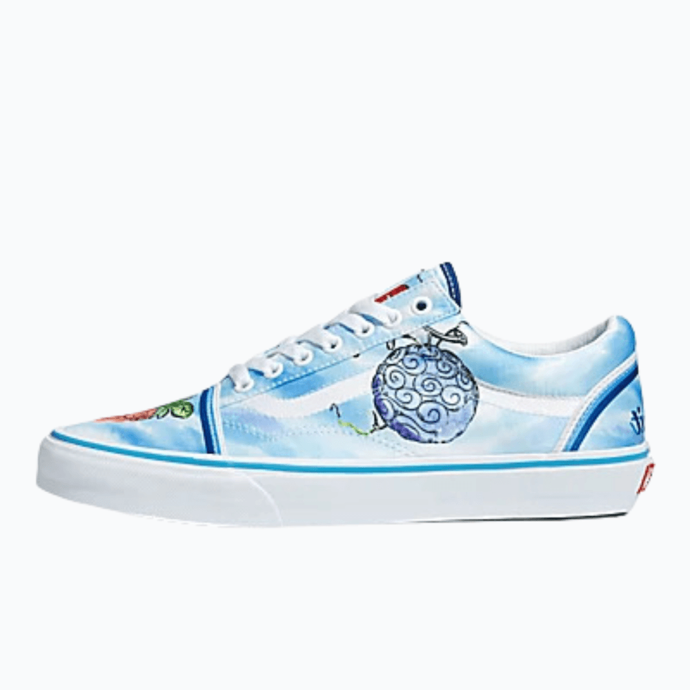 Vans Old Skool x ONE PIECE BLUE Skate VN0007NT7WM