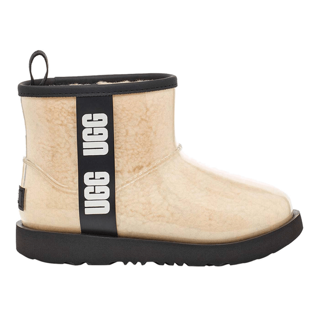 UGG Classic Clear Mini II Boot Kids Beige/Black 1112386K-NBLC