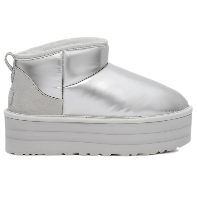 UGG Ultra Mini Platform Hi Shine Boot Grey 1144048-SLVR