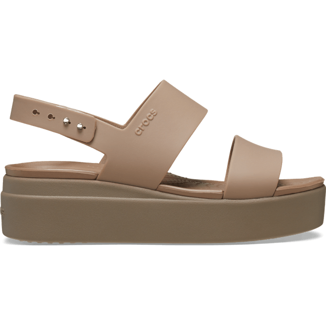 Crocs Women Brooklyn Low Sandals Latte/Mushroom 206453-2EL