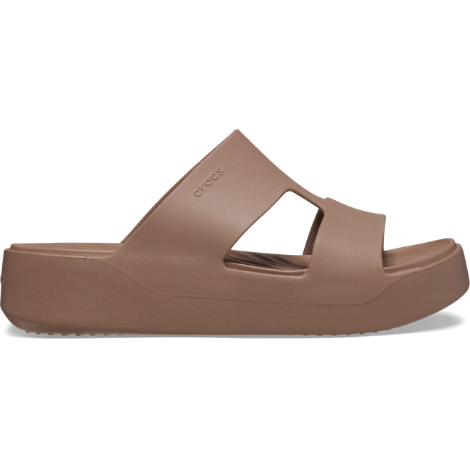 Crocs Women Getaway Platform H-Strap Sandals Latte 209409-2Q9
