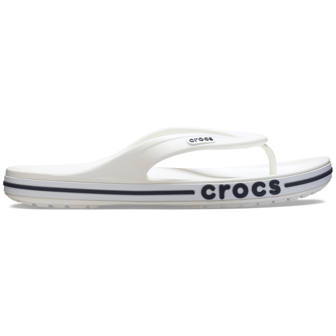 Crocs Unisex Bayaband Flips White / Navy 205393-126