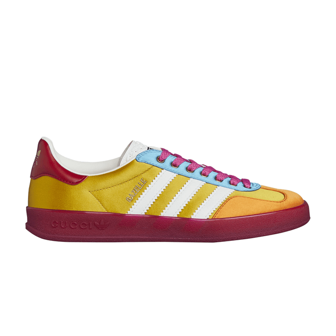 adidas Gucci x Wmns Gazelle 'Yellow White Red' HQ7083