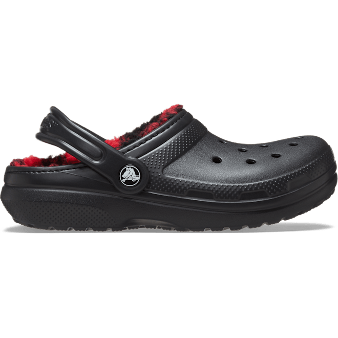 Crocs Kids Toddler Classic Lined Buffalo Check Clogs Black 210770-001