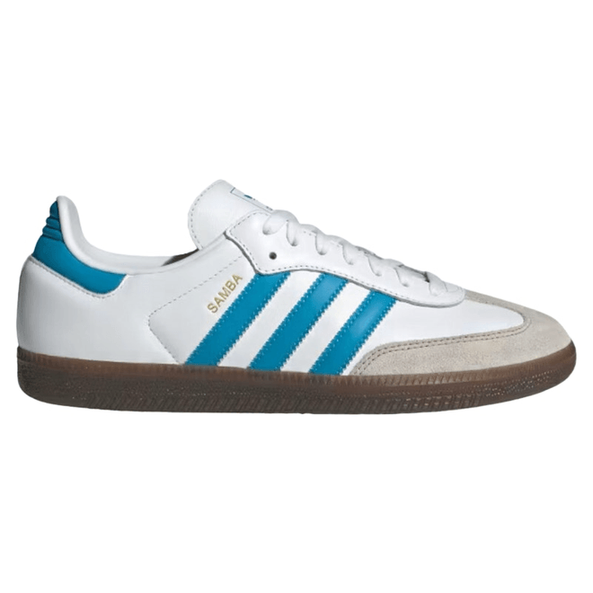 adidas Samba OG White Shock Cyan JR0612