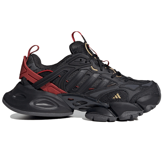 adidas XLG Runner Deluxe Black Gold Metallic Red JQ2974