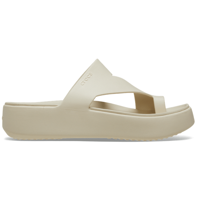 Crocs Women Getaway Platform Toe Loop Sandals Sandstone 210834-0LH