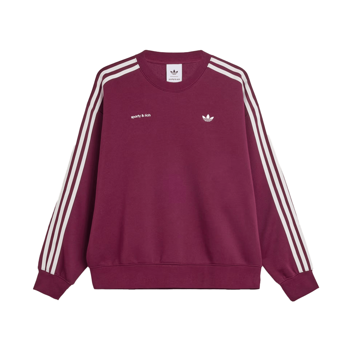 Sporty & Rich x adidas Sweatshirt WMNS 'Maroon' JN5321