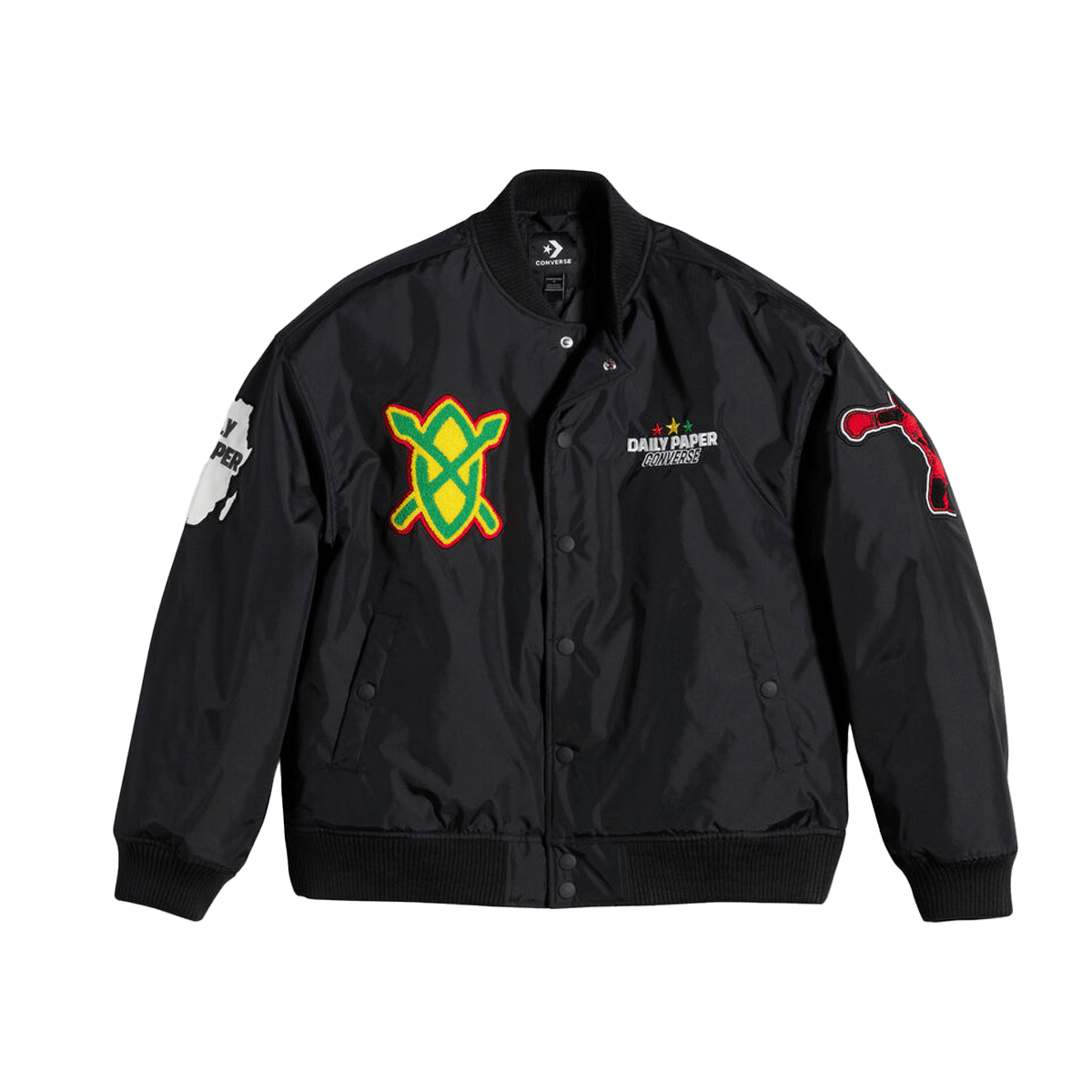 Daily Paper x Converse Stadium Jacket 'Black' 10028532-A01