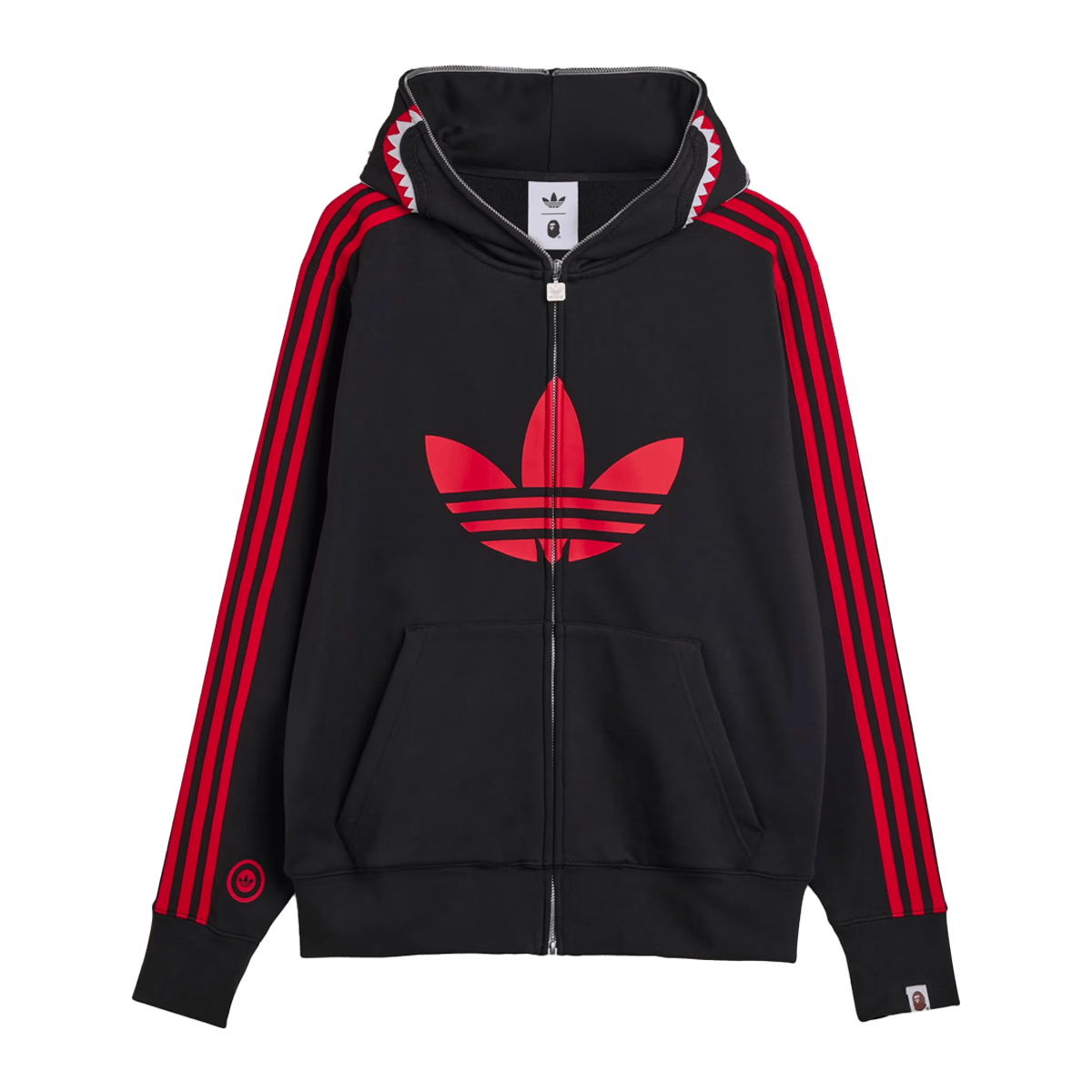 BAPE x adidas Ultimate Shark Hoodie 'Black' JN7119