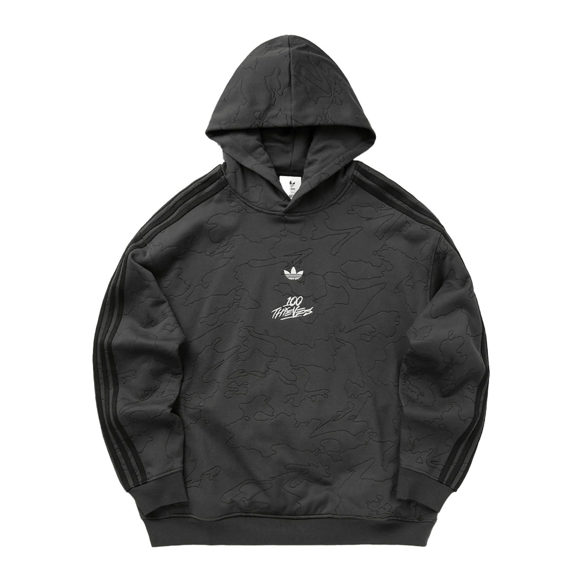 100 Thieves x adidas Hoodie 'Carbon' JM3258