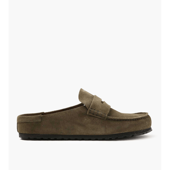 Birkenstock Naples Wrapped Suede Leather Thyme 1030252